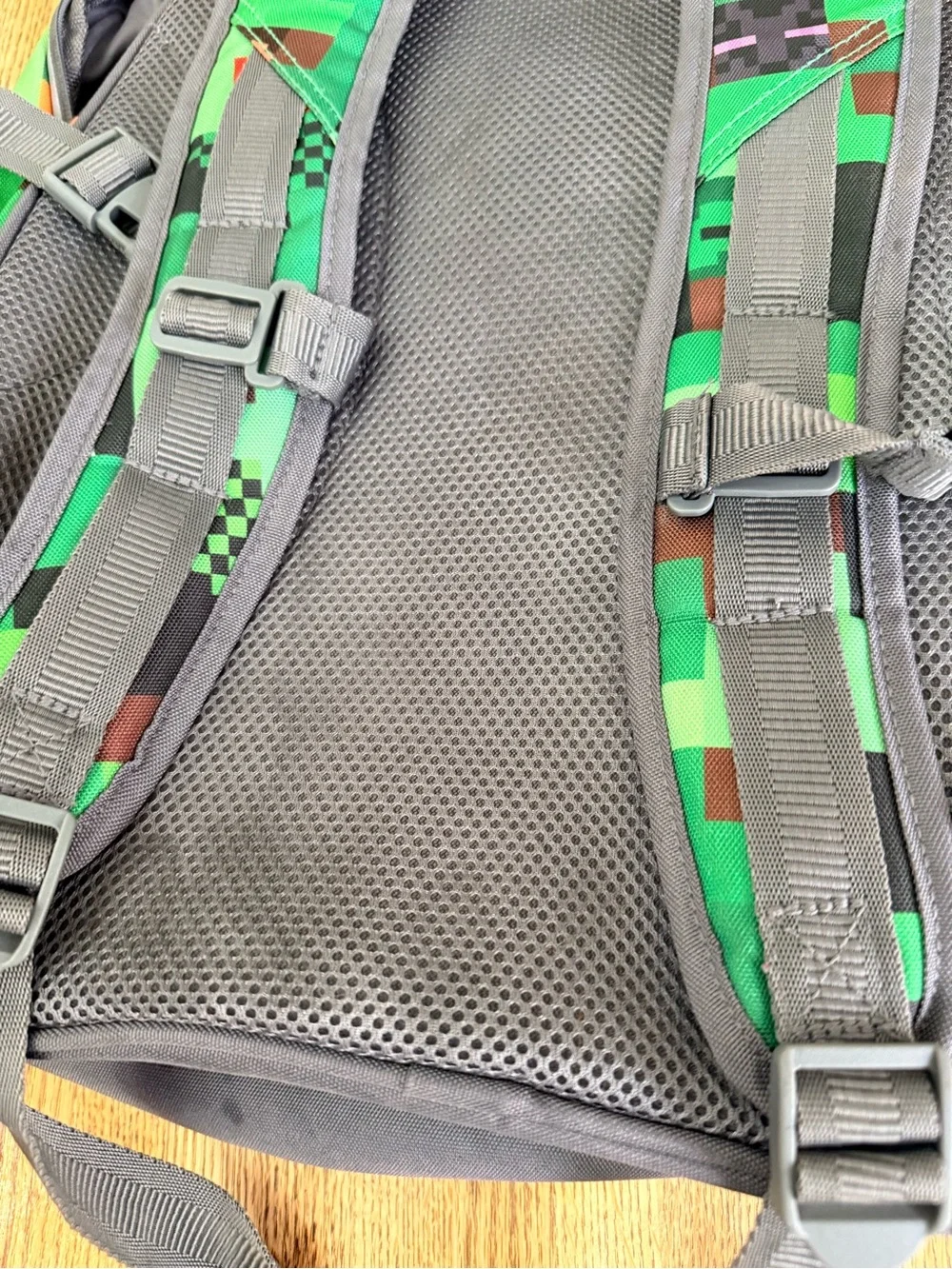 Pottery Barn kids Mackenzie Large Minecraft camo green pixel backpack no monogrm